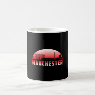 Caneca De Café Manchester City Cityscape Skyline Funny Idea