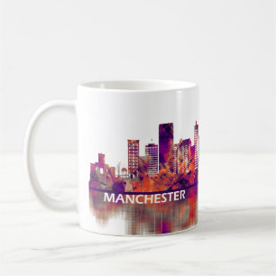 Caneca De Café Manchester England Skyline