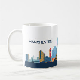 Caneca De Café Manchester Skyline