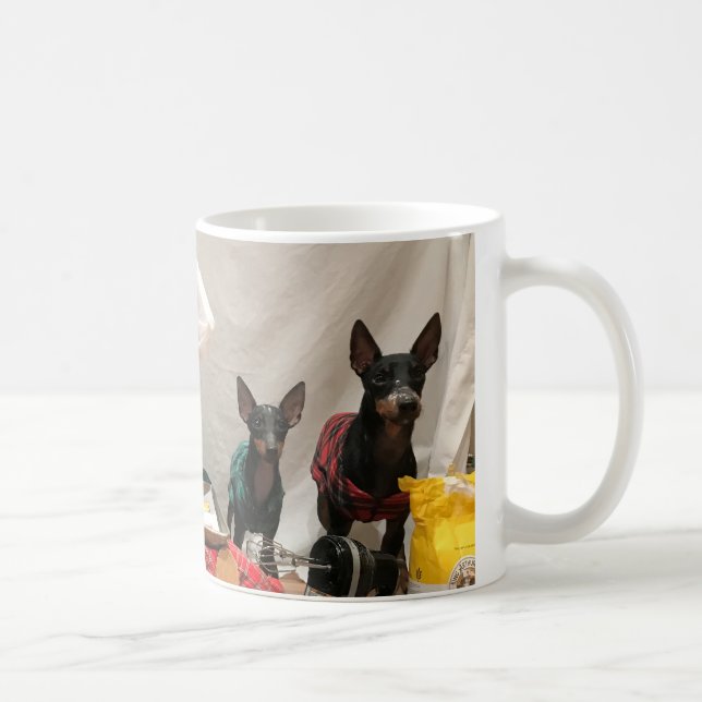 Caneca De Café Manchester Terrier Holiday Cookie Mug (Direita)