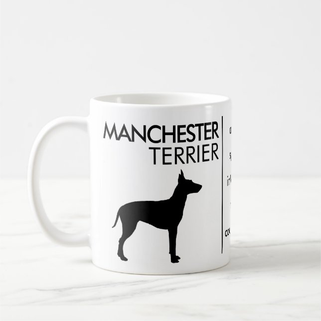 Caneca De Café Manchester Terrier, raça do cão (Esquerda)