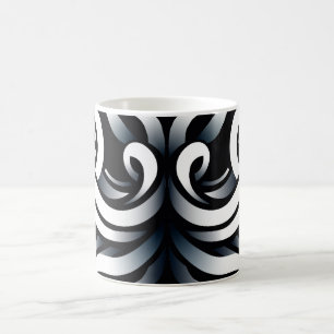 Caneca De Café Mandala Abstrato Geométrico Sagrado Zen Minimalist