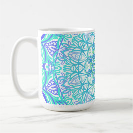 Caneca De Café Mandala colorida