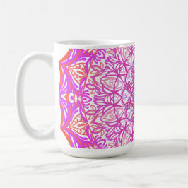 Caneca De Café Mandala colorida