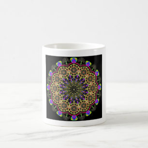 Caneca De Café Mandala de crescimento do ouro