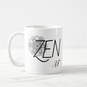 Caneca de Café Mandala de Humor Divertido Zen AF