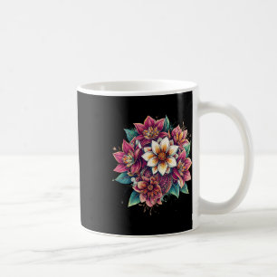 Caneca De Café Mandala de Lótus Boho Floral Yoga Meditação Zen