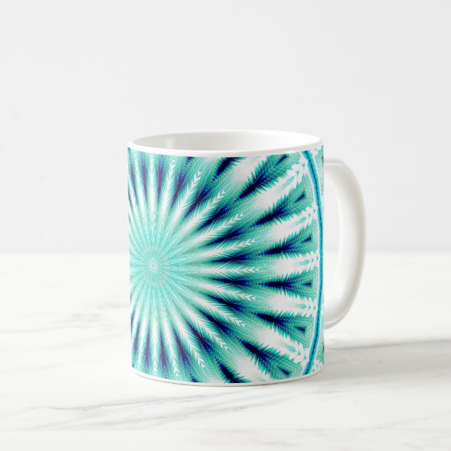 Caneca De Café Mandala de Onda Sonora 2 (Frente Esquerda)