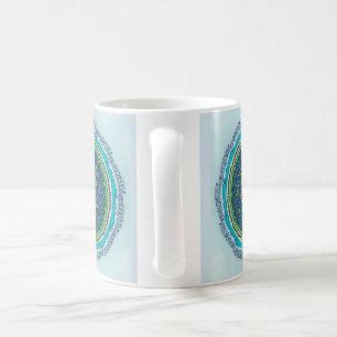 Caneca De Café Mandala do alfabeto