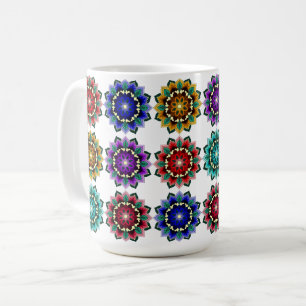 Caneca De Café Mandala em várias cores