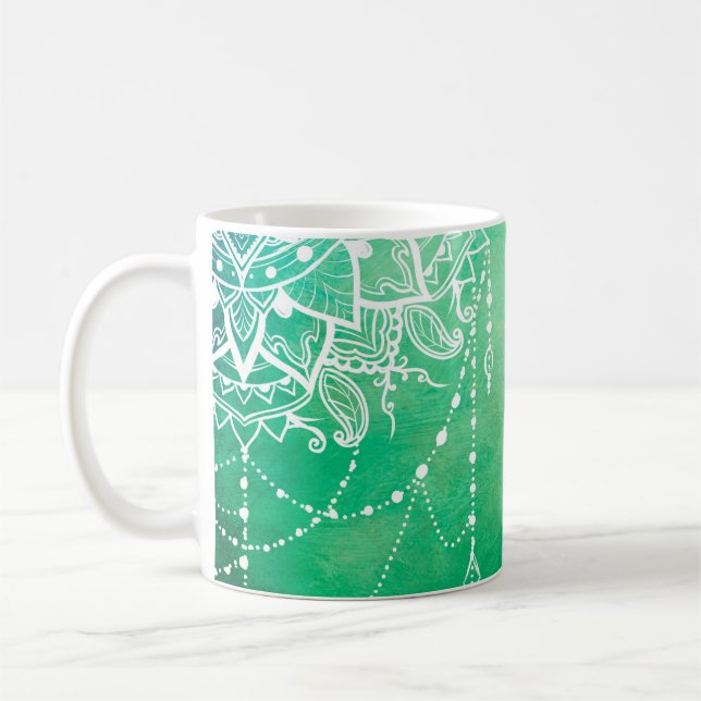 Caneca De Café Mandala espiritual (Esquerda)