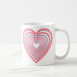 Caneca De Café Mandala Heart Coffee Mug