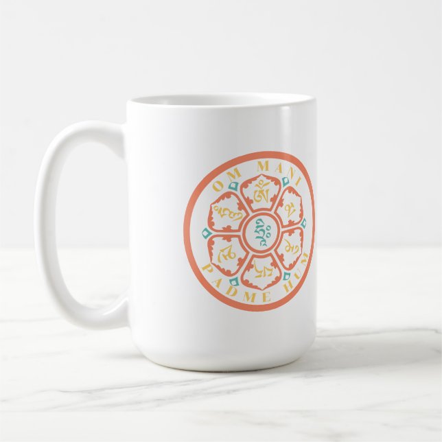 Caneca De Café Mandala Mantra Coffee Mug De Duas Toneladas (Esquerda)