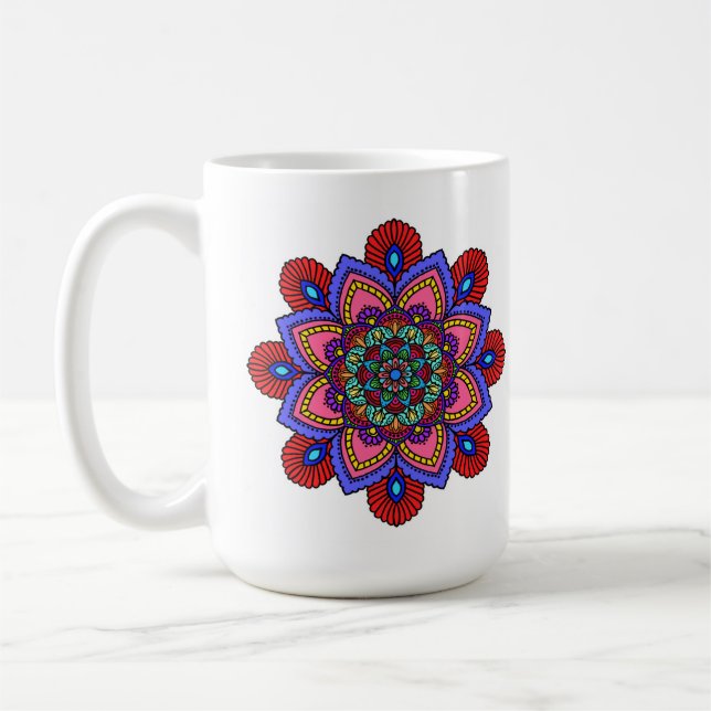 Caneca De Café  Mandala Mug (Esquerda)