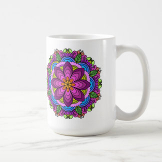 Caneca De Café Mandala Mug: Lotus Bloom Mandala
