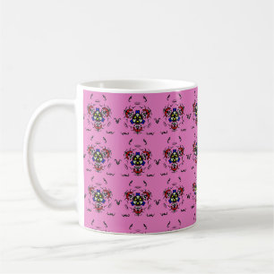 Caneca De Café Mandala Zen Rosa"