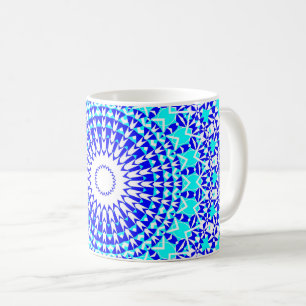 Caneca De Café Mandalas dos anos 50 Invertidos
