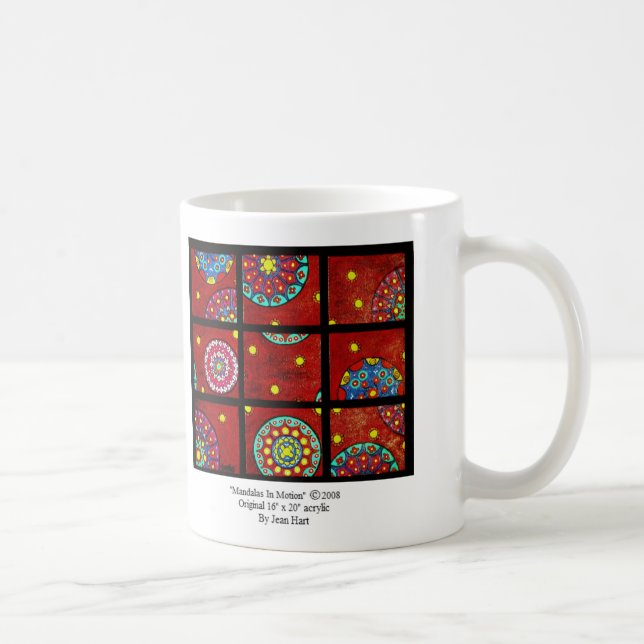 Caneca De Café Mandalas no movimento (Direita)