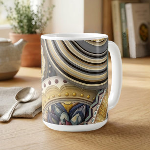 Caneca De Café Mandalas Vintage