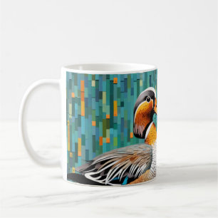Caneca De Café Mandarin Duck Animal Art Decor