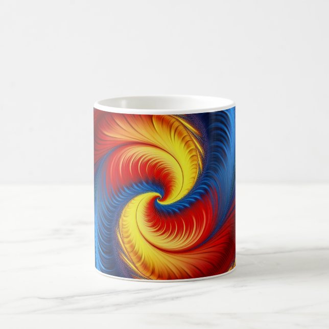 Caneca De Café Mandelbrot Fractal Pena E Garra (Centro)