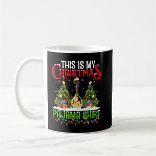 Caneca De Café Mandolin Lover Este É O Meu Pajama De Natal M