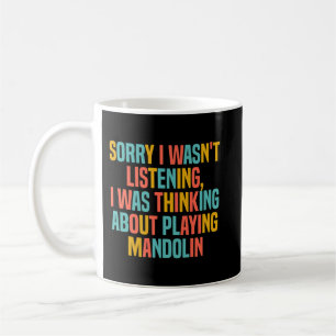 Caneca De Café Mandolin Lover Pensando Sobre Jogar Mandolin Diver