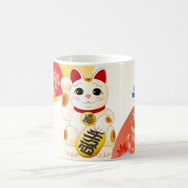 Caneca De Café Maneki Neko - Gato da Fortuna Japonesa (Centro)