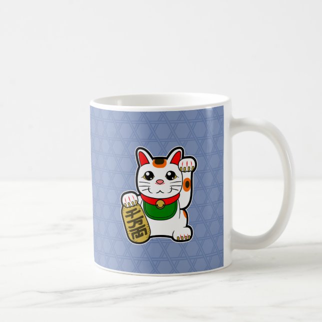 Caneca De Café Maneki Neko: Gato Sortudo Japonês (Direita)