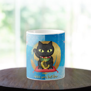 Caneca De Café Maneki Neko Lucky Poilue