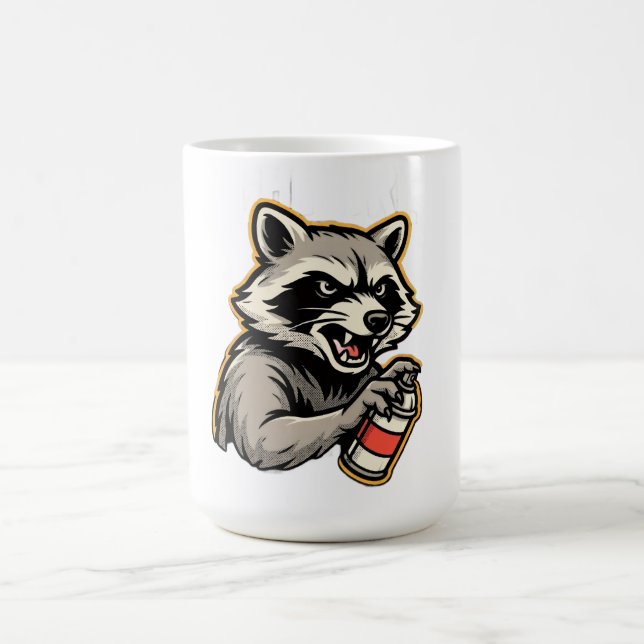 Caneca De Café Manga Larga do Guaxinim (Centro)
