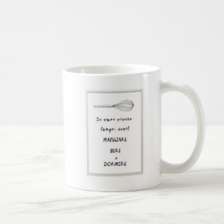Caneca De Café Mangare bere e dormire Italian phrase Mug