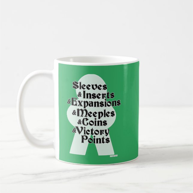 Caneca De Café Mangas E Expansões Meeples Mesa De Jogo (Esquerda)