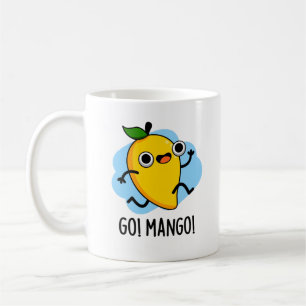Caneca De Café Mango Funny Executando Mango Pun