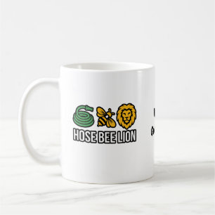 Caneca De Café Mangueira Engraçada Abelha Leão Meme Viral Piada n