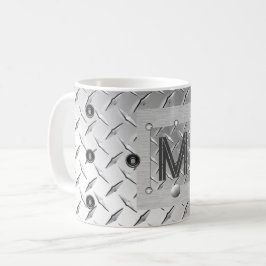 Caneca De Café Mangueira inicial de metal e aço