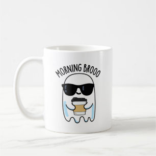 Caneca De Café Manhã Broo Funny Ghost Coffee Pun