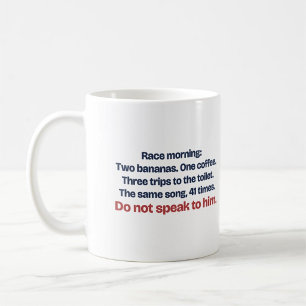 Caneca De Café Manhã de Corrida Não Fale com Ele Corredor Engraça