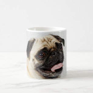 Caneca De Café manhã do cão do pug