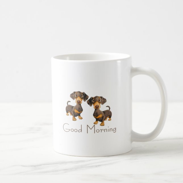 Caneca De Café manhã dos cachorrinhos (Direita)