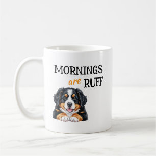 Caneca De Café Manhãs São Difíceis – Citação Divertida de Café pa