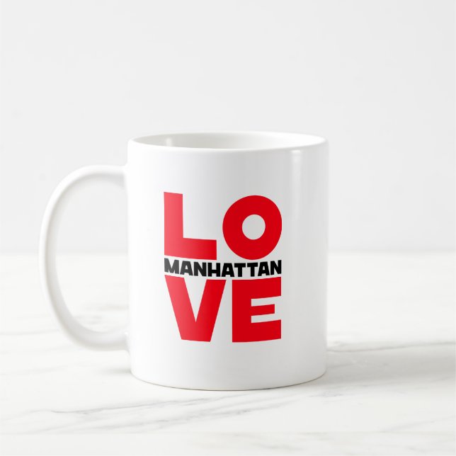 Caneca De Café Manhattan Love Coffee Mug (Esquerda)