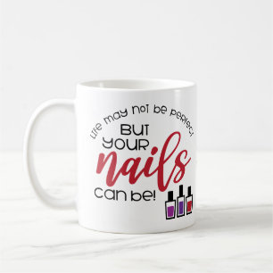 Caneca De Café Manicurista Técnica de Unhas Cosmetóloga Manicure 