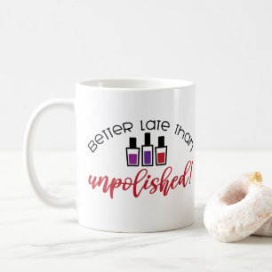Caneca De Café Manicurista Técnica de Unhas Cosmetologista Salão 