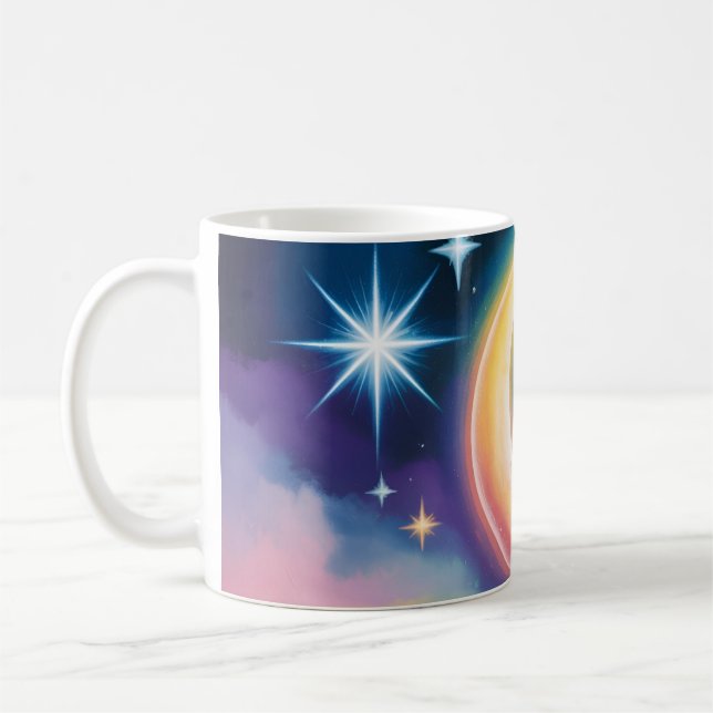 Caneca De Café Manifestar sob a lua (Esquerda)