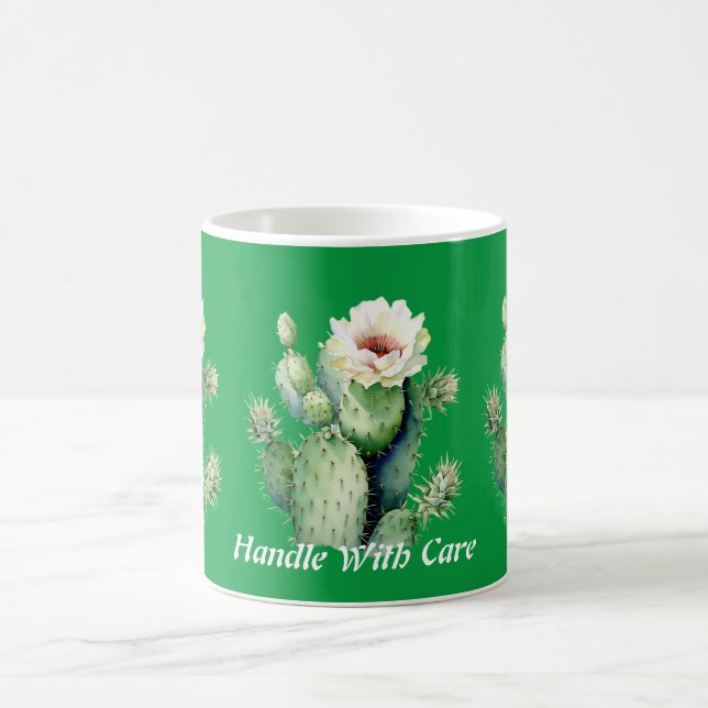 Caneca De Café Manipulação De Cactus Com Mug Cuidadoso (Centro)