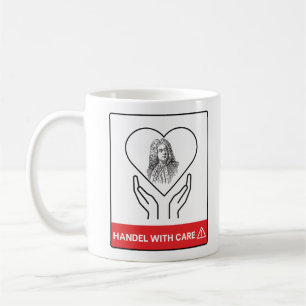 Caneca De Café MANIPULE COM CUIDADO Compositor de Música Clássica