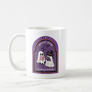 Caneca De Café Manípulo de Leitura de Livros Ghostie Mug