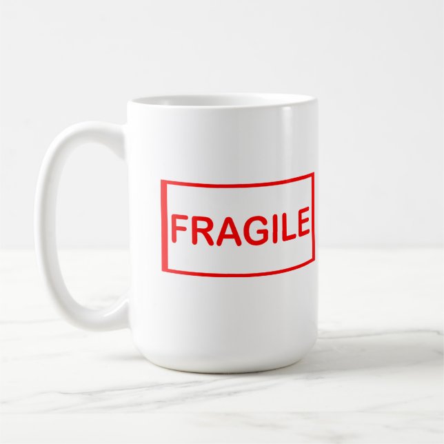 Caneca De Café Manípulo frágil com cuidado (Esquerda)