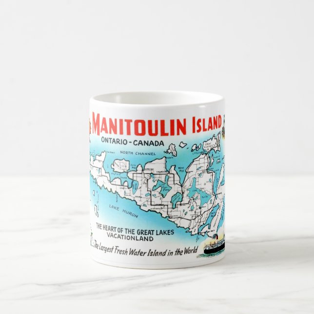 Caneca De Café Manitoulin Island Canada Mug (Centro)